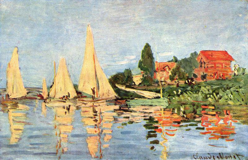 Claude Monet Regatta bei Argenteuil France oil painting art